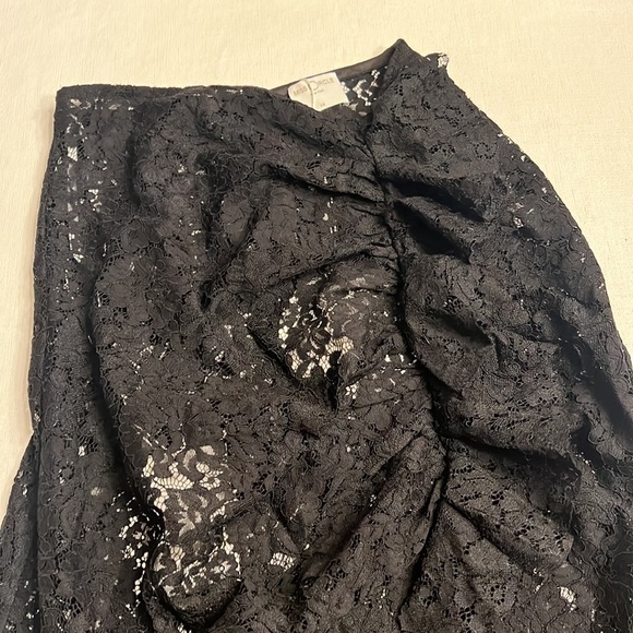 NWT Miss Circle Ursa Black Lace Ruffled Skirt - Picture 6 of 9